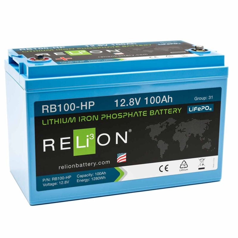 RELiON Group 31 RB100-HP Lithium Iron Phosphate Dual Purpose Battery