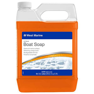 West Marine citrus boat soap
