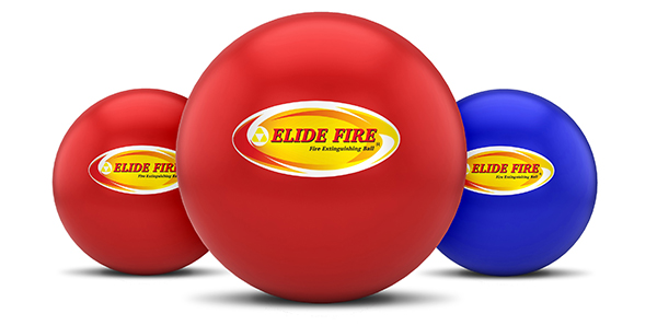 Three Elide fire extinguishing balls