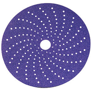 circular purple clean sanding disc