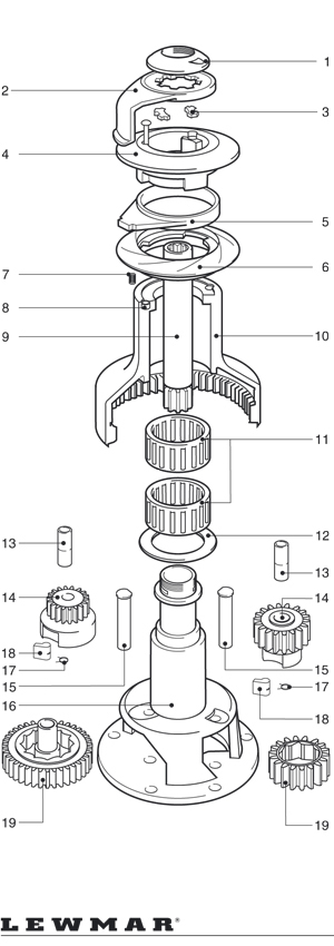 Lewmar winch parts diagram