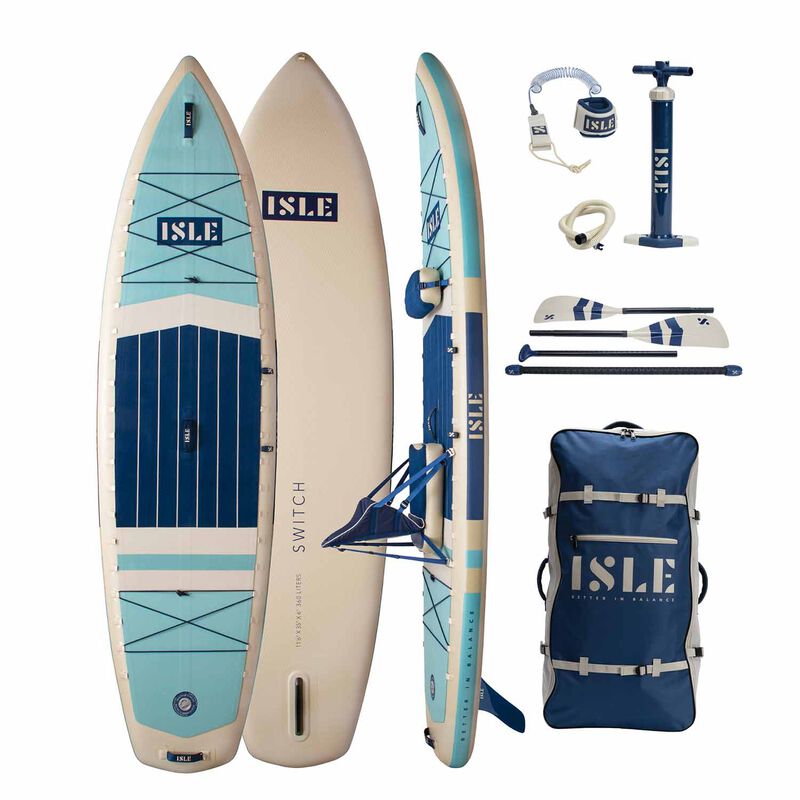 ISLE Switch 11 foot 6 inch Inflatable SUP-Kayak Complete Package