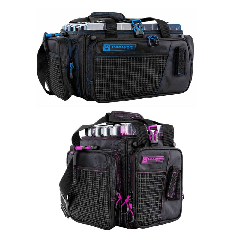 Horizontal and vertical topless tackle bags
