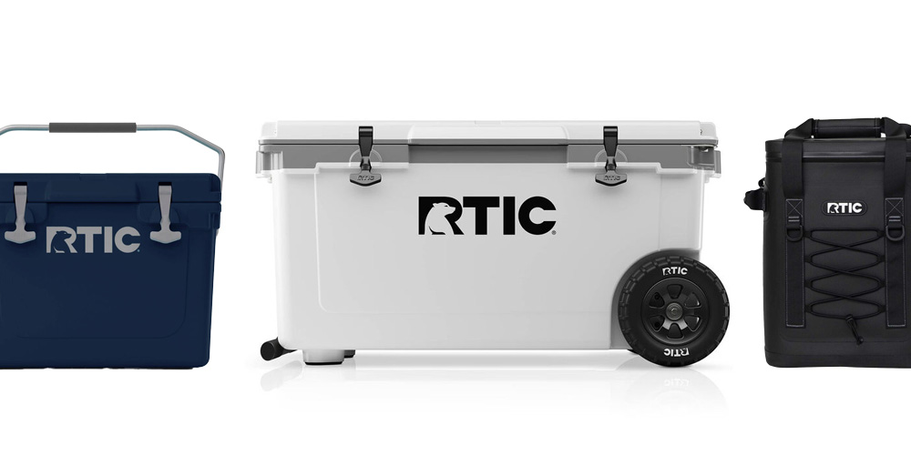 three RTIC coolers