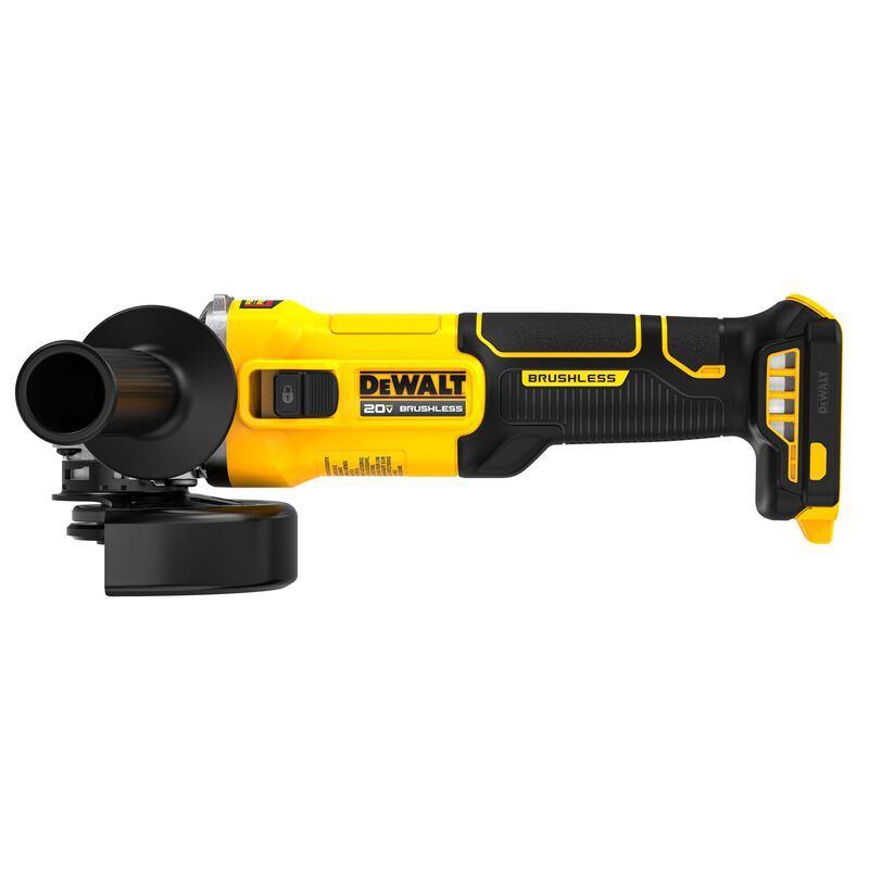 DEWALT 20V MAX* Brushless 4-1/2 Inch Cordless Slide-Switch Grinder