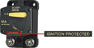 Ignition protected breaker