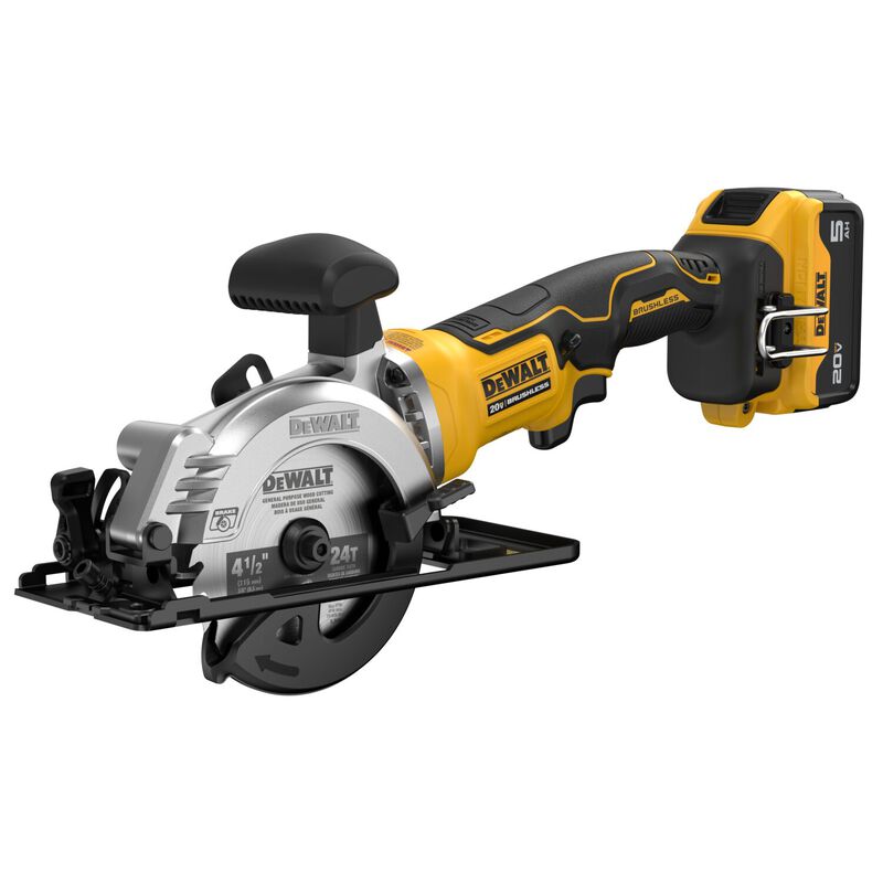 DEWALT ATOMIC 20V MAX* Brushless 4-1/2 Inch Cordless Circular Saw Kit