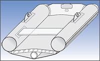 High pressure inflatable floor boat