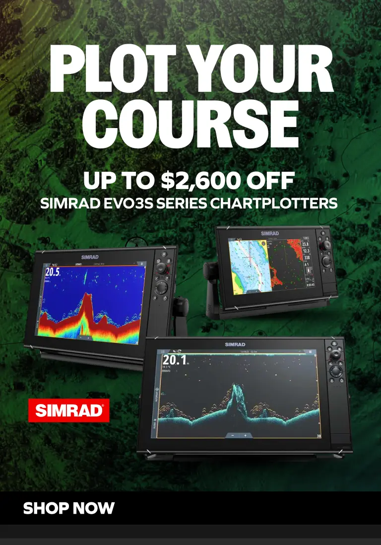 Plot Your Course. Up To $2,600 Off Simrad EVO3S Series Chartplotters. Shop Now