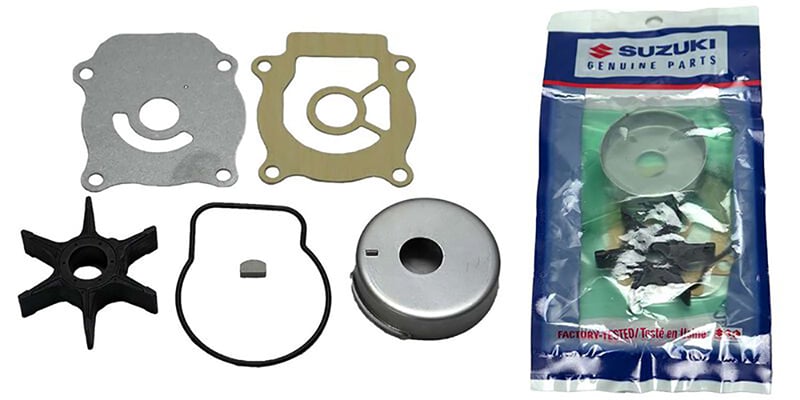 Outboard motor water pump rebuild kit