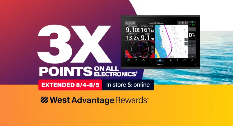 WEST ADVANTAGE REWARDS MEMBERS EARN 3X POINTS ON ALL ELECTRONICS*. Extended 8/4 to 8/5. In store & online.