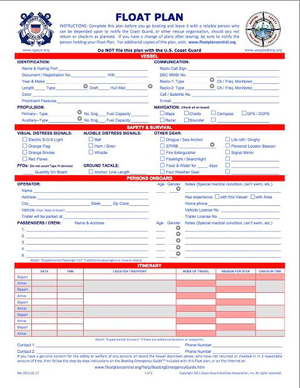 USCG float plan