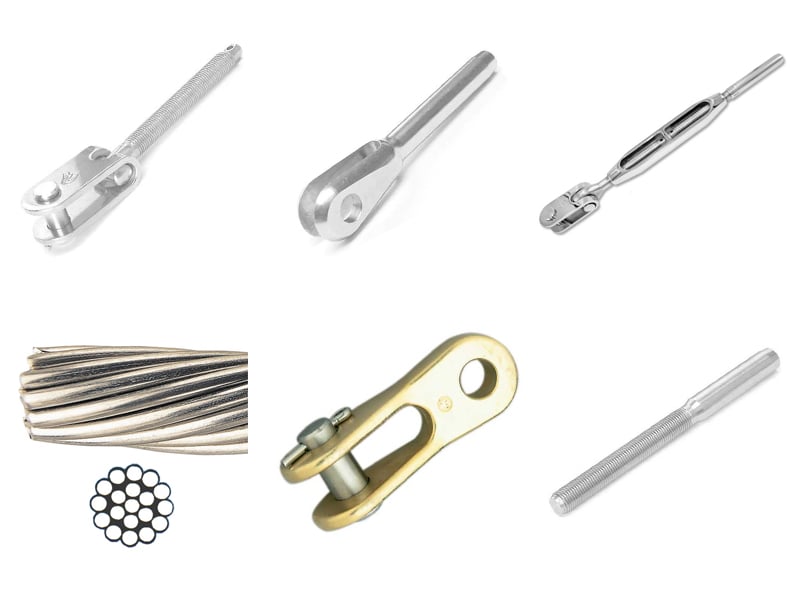Toggle swage turnbuckle