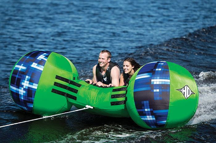 Two Person Inflatable Towable Water Tube Boat Raft Full Throttle Speed Ray 2 