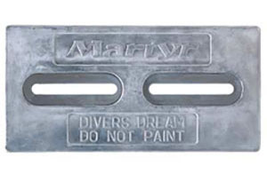 Diver's dream two-slot hull anode