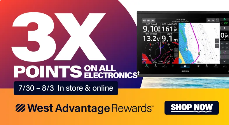 WEST ADVANTAGE REWARDS MEMBERS EARN 3X POINTS ON ALL ELECTRONICS*. 7/30 to 8/3. In store and online.
