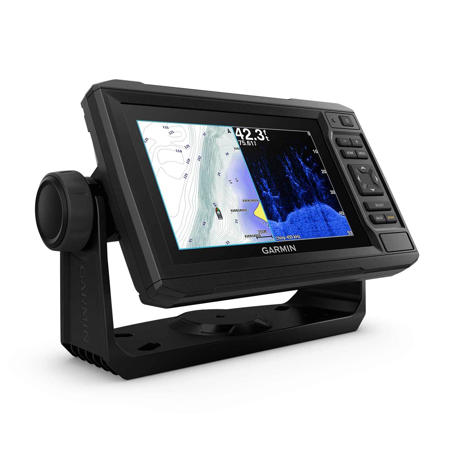 GARMIN echoMAP Plus 63cv Chartplotter GPS Combo with CV20-TM 