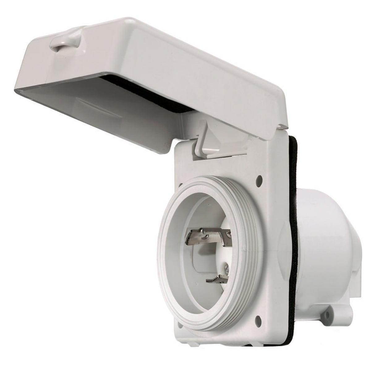 HUBBELL Hubbell Marine Hull Inlet, 30A 125V, Non-Metallic