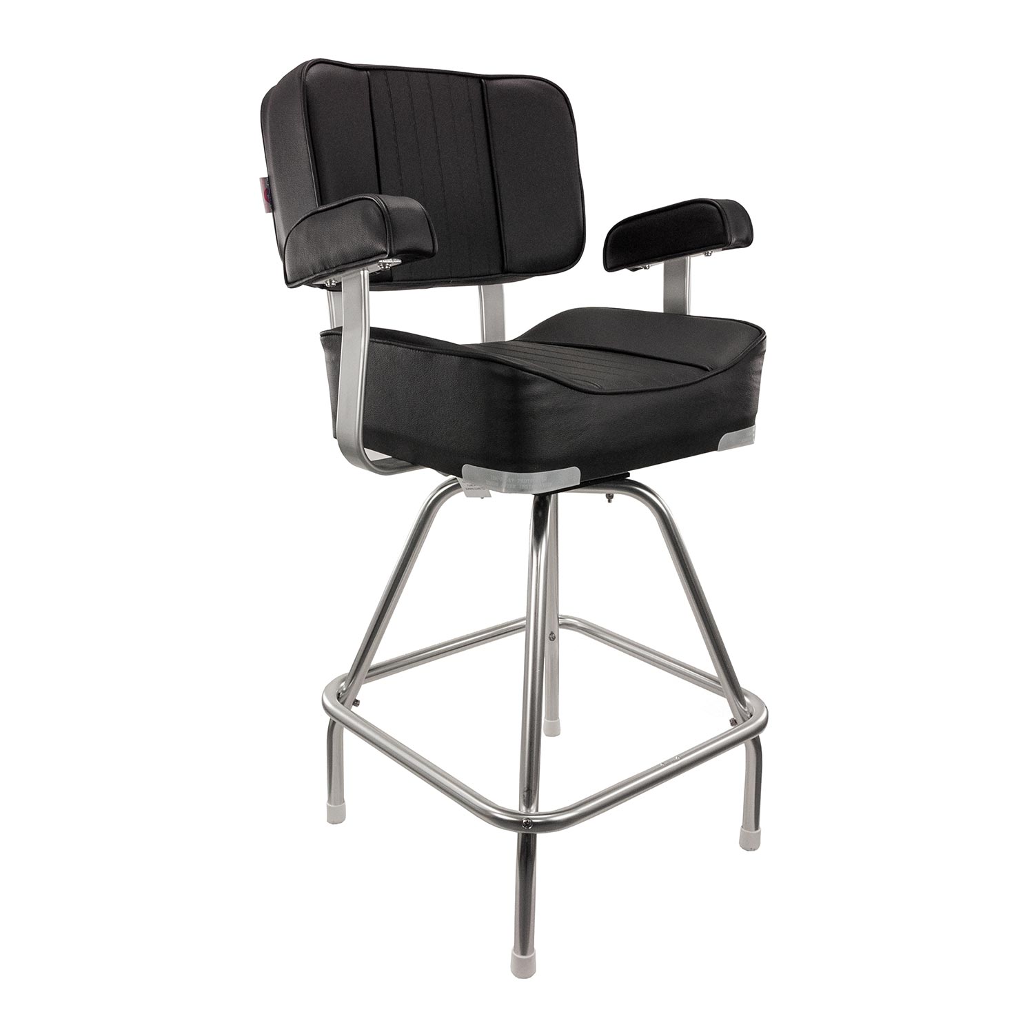 SPRINGFIELD Deluxe Captain's Chair with Stand Package, Black