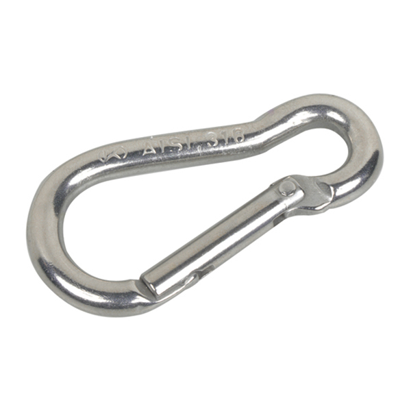 2-3/8" Scuba Boat Marine Clip Stainless Steel Safety Spring Hook Carabiner 
