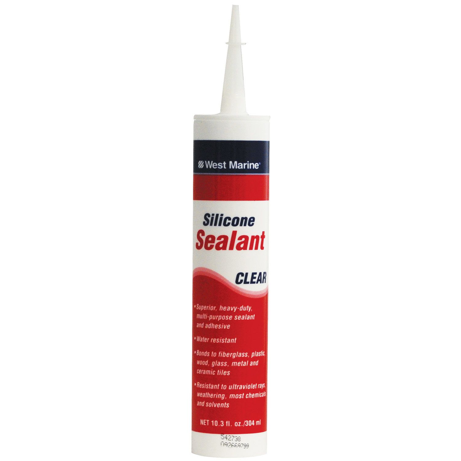 WEST MARINE Marine Silicone Sealant, Clear, 10 oz. Tube West Marine