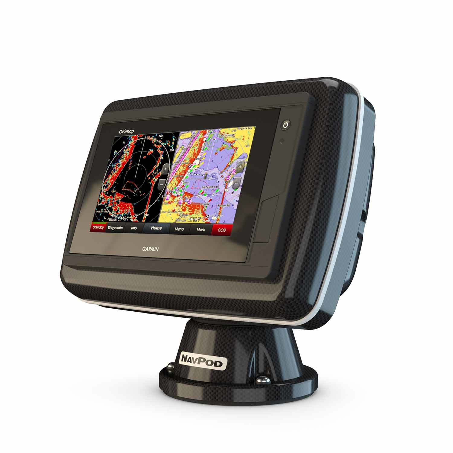 PowerPod Pre-Cut for Garmin GPSMAP 742xs, 742, 722xs and 722 (Carbon Series) West Marine