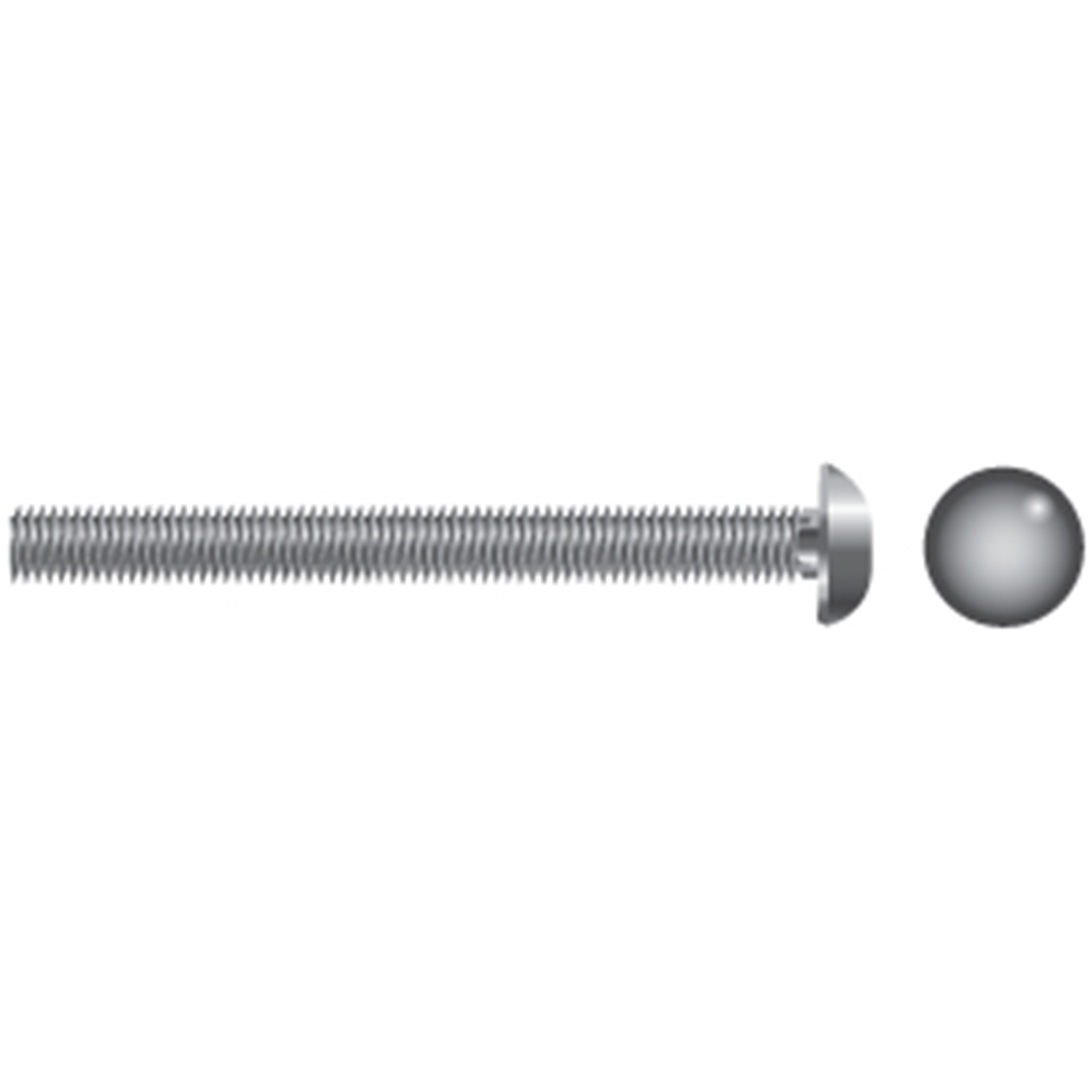 thumbnail image 2 of Stainless Steel Carriage Bolts – 3/8-16 X 1 Inch – Qty 10 – Hex Head By Star 2 of 5