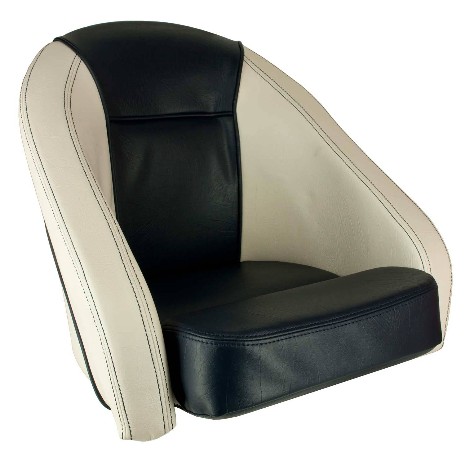 SPRINGFIELD White and Blue Sport Bucket Seat West Marine