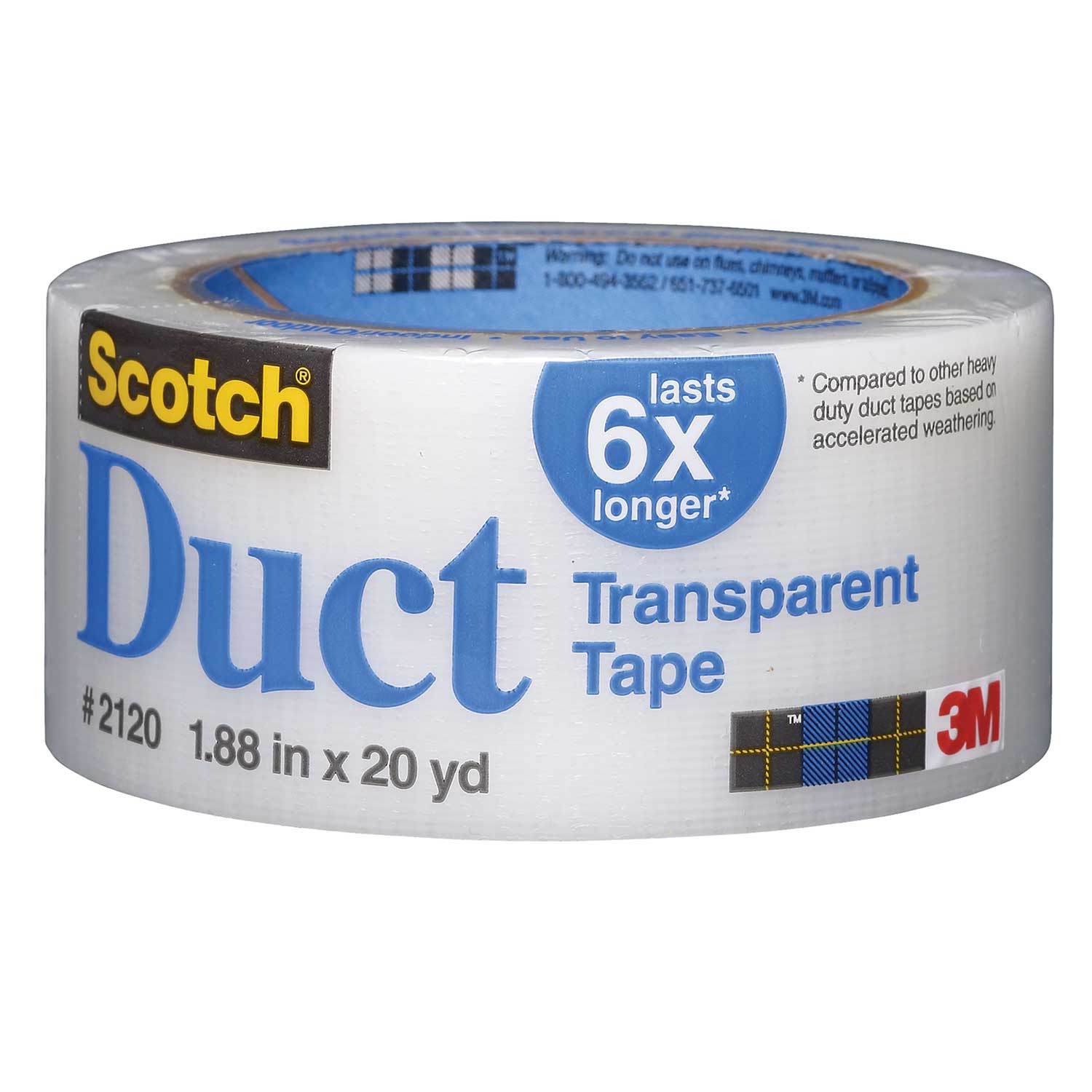 Duck Tape Clear Transparent 20 yd