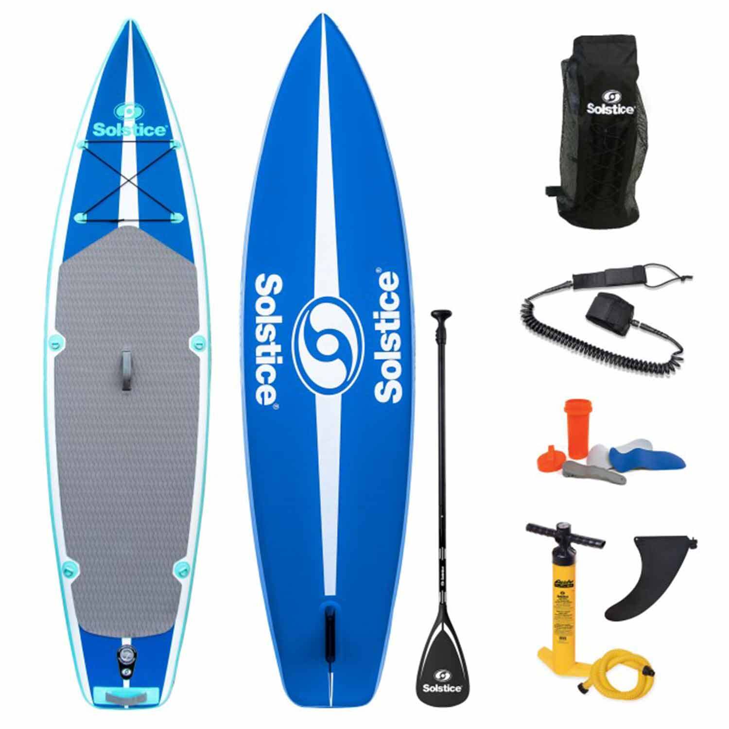 SOLSTICE 11' Excursion Inflatable StandUp Paddleboard Package West