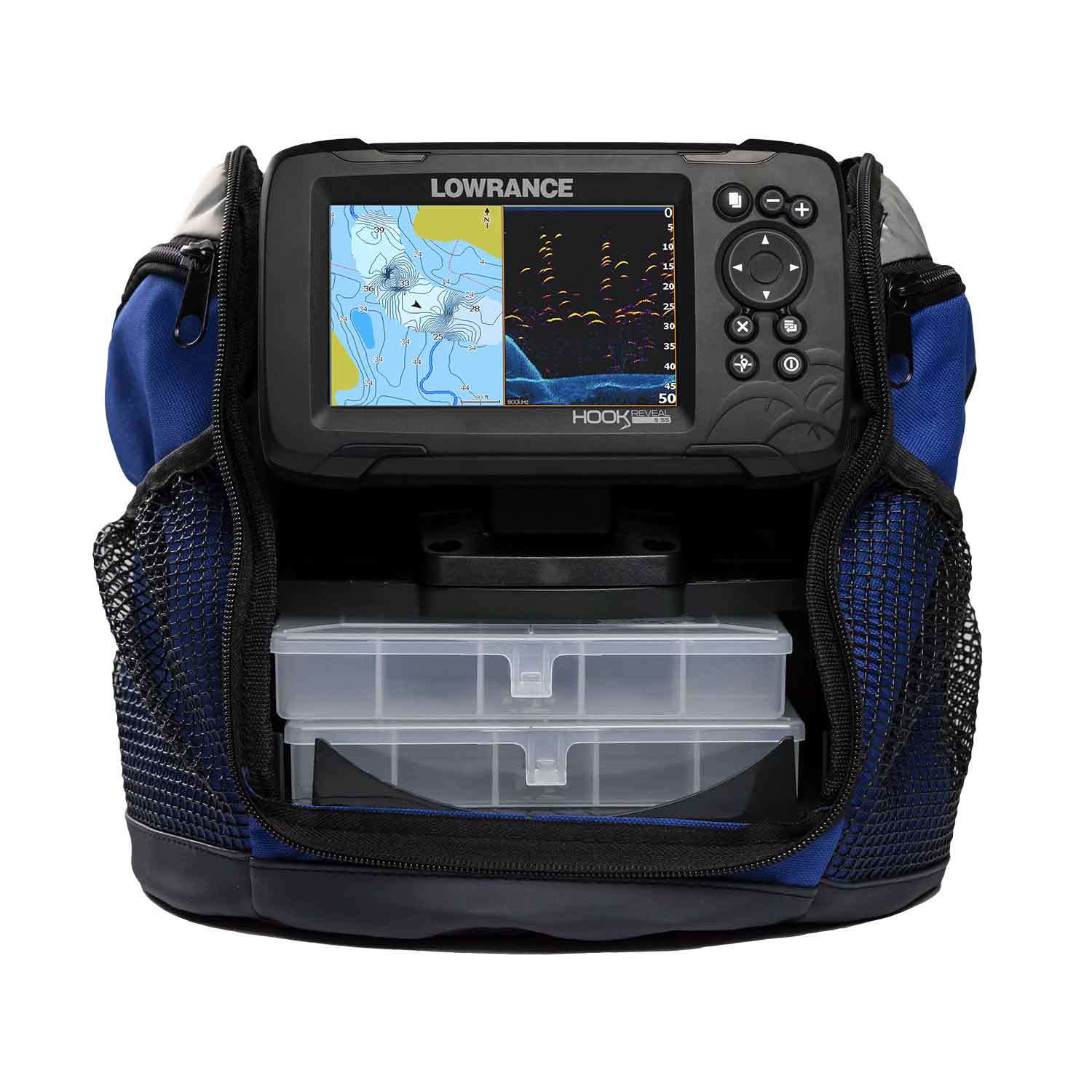 00015503001 for sale online Lowrance Hook Reveal 5x SplitShot Fishfinder with GPS 