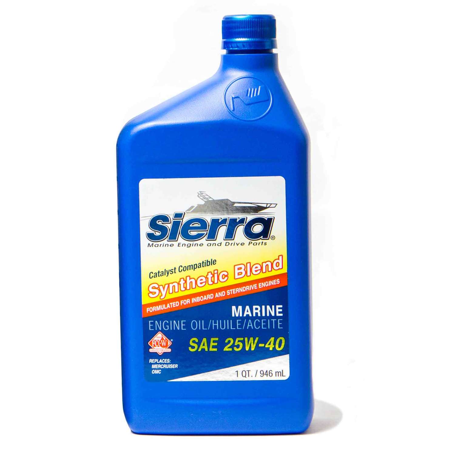 SIERRA Sierra 25W40 4 Stroke Synthetic Blend Marine Engine Oil