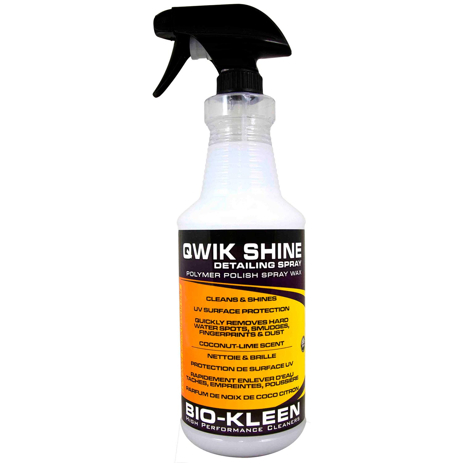 BIO-KLEEN Qwik Shine, Spray Detailing Wax, 32 oz.