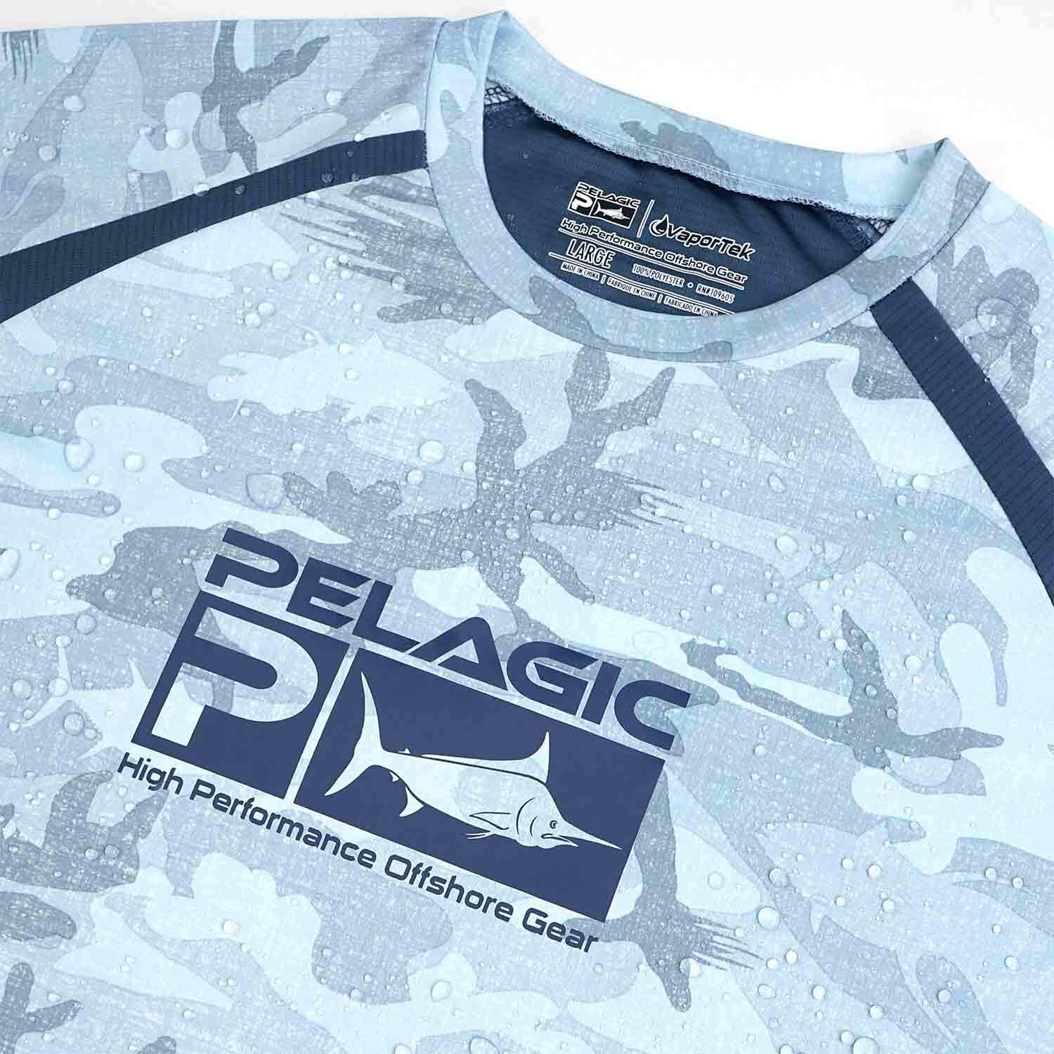 PELAGIC Men's VaporTek Fish Camo Tech Shirt