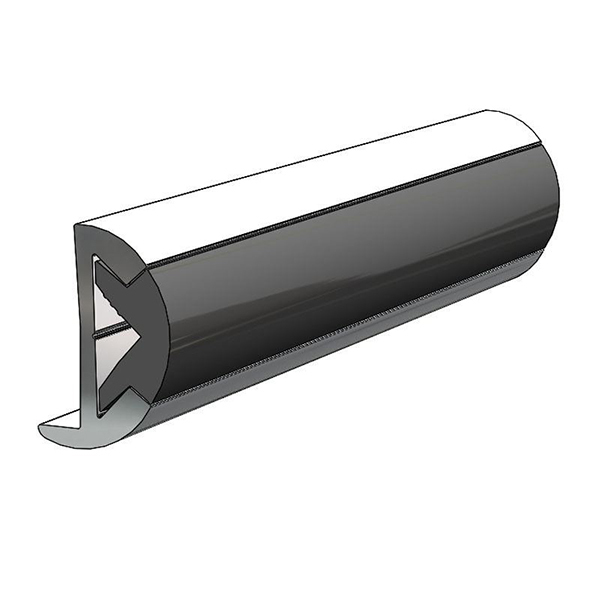 TACO MARINE Aluminum Rub Rail 1"H x 1/2"W x 12'L, 8 Screws West Marine