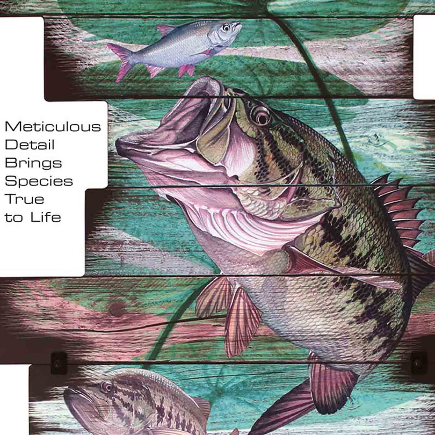 Planche à Découper Verre Trempé Guy Harvey - Largemouth Bass & Crappie 12x16