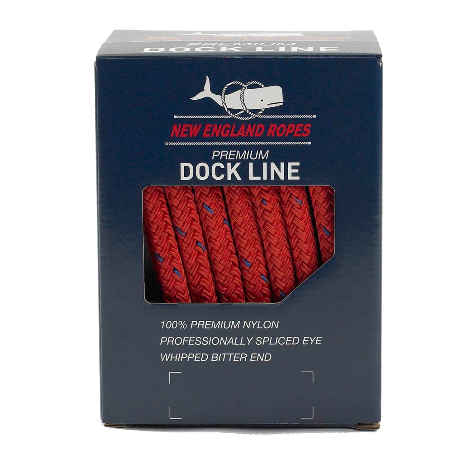 NEW ENGLAND ROPES Premium Nylon Double Braid Dock Line