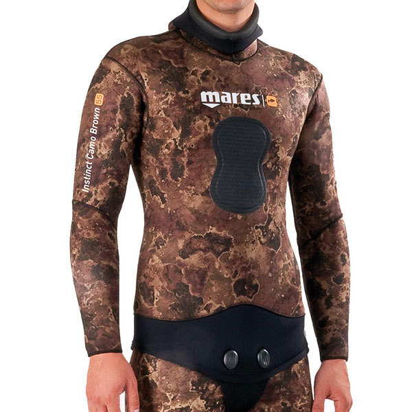 Mares Rash Guard Camouflage Brown Set For Diving Snorkeling Spearfishing 