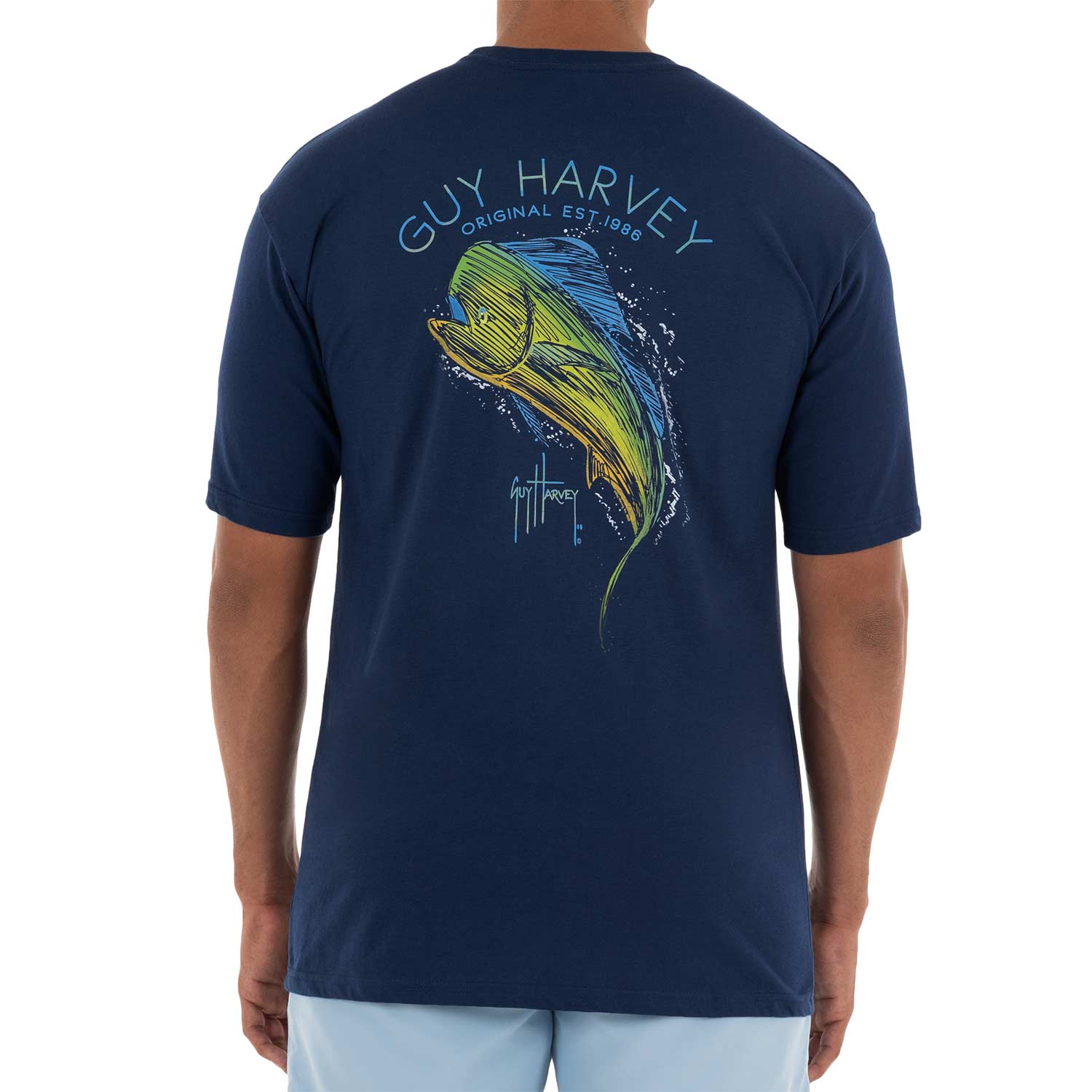 GUY HARVEY Men's Scribble Mahi Shirt West Marine