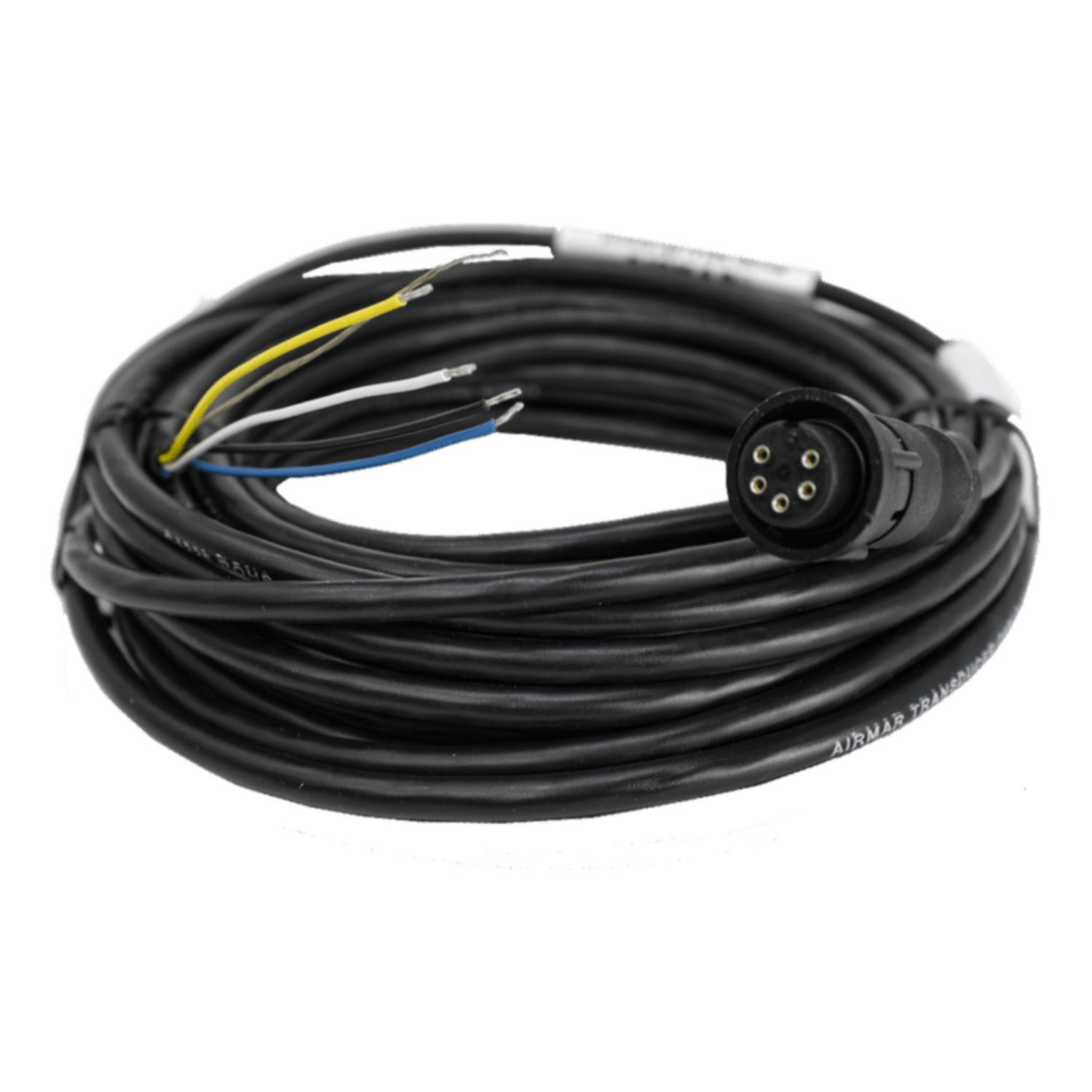 AIRMAR TECHNOLOGIES M&M Cable, 5-Pin 600W Series with Bare Wires - 8m