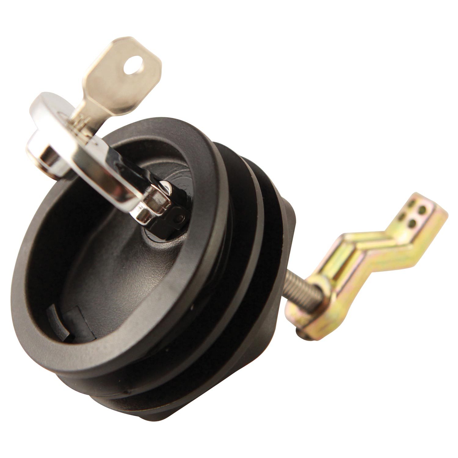 WHITECAP Lift Handle, Compression Latch, Black, Chrome, Lock West Marine