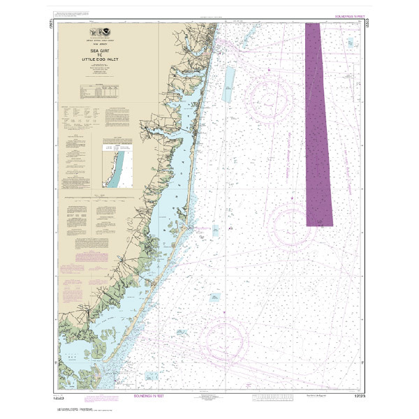 MAPTECH #12323 Sea Girt to Little Egg Inlet