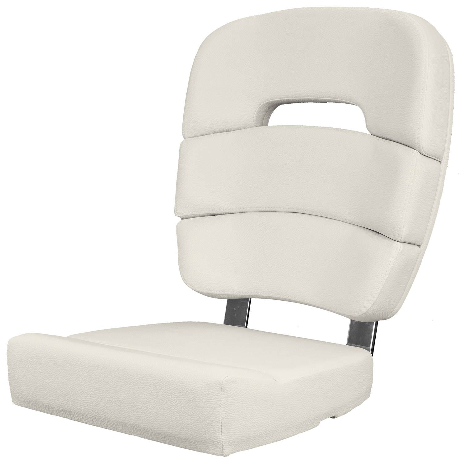 Coastal Helm Chair Standard without Armrests, Off White West Marine