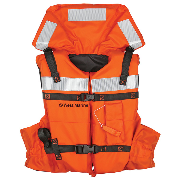 Kent Adult Type II Life Jacket Orange/Black Universal U.S Coast Guard Approved 