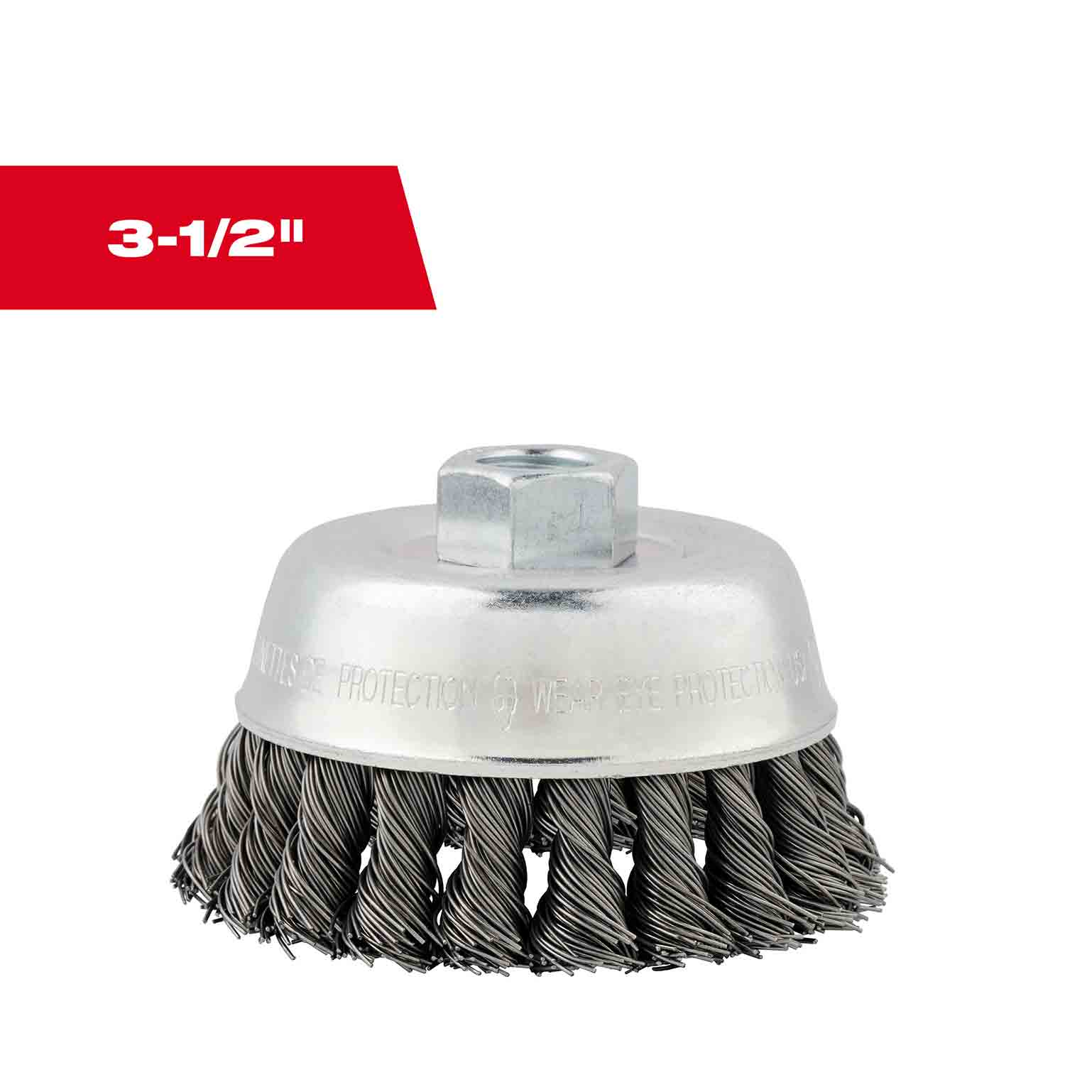 Milwaukee 48-52-5050 3 Inch Stainless Steel Knot Wire Cup Brush – For Angle Grinders