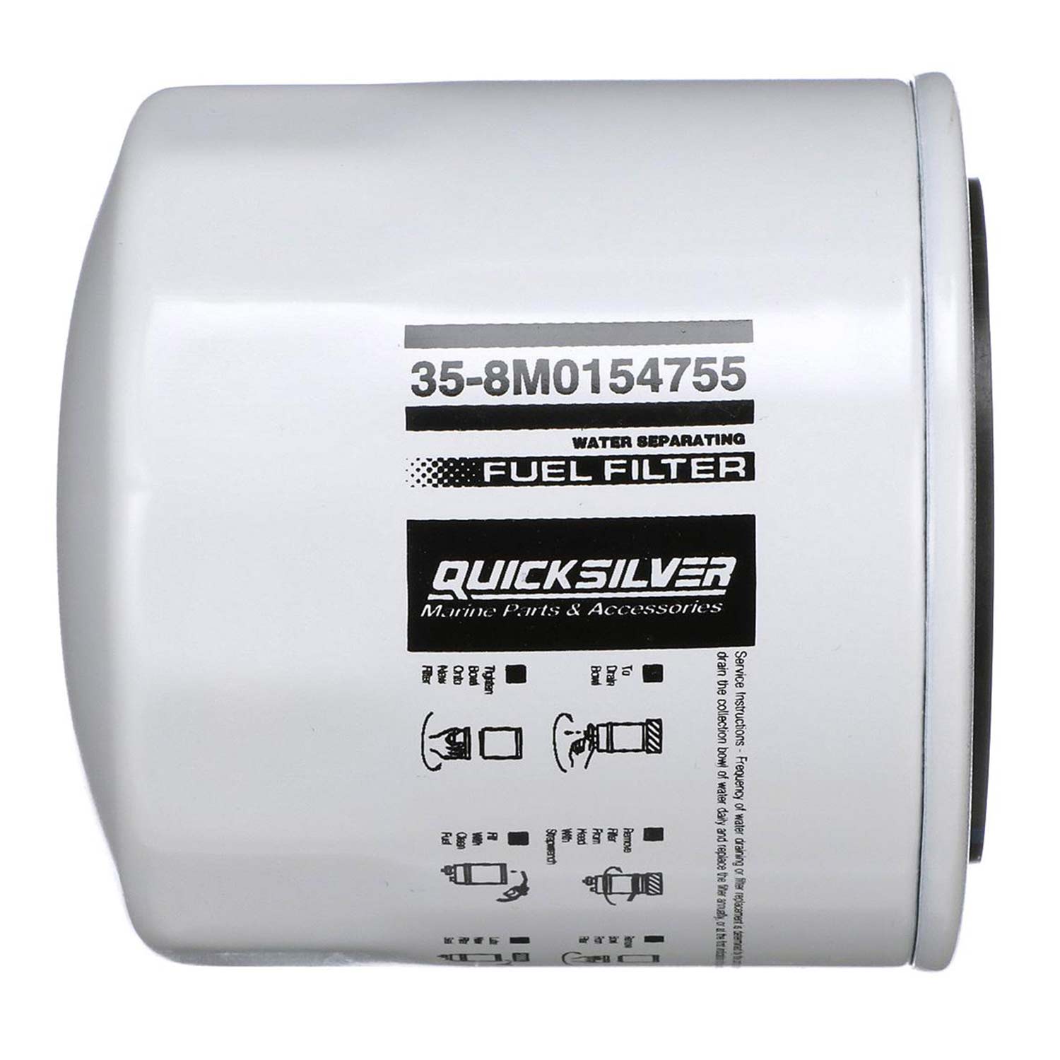 Quicksilver 8M0154755 10µm Water‑Separating Fuel Filter