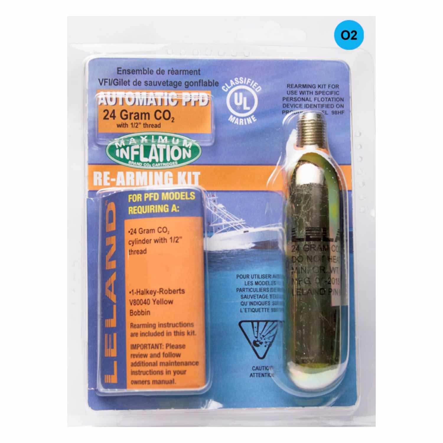 Leland 24 g PFD Rearming Kit – V95000 Auto Inflators