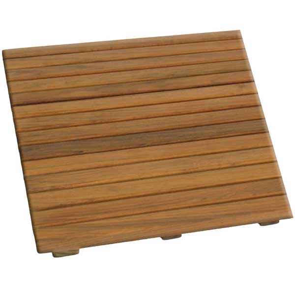 6 lb. Teak Shower Mat, 20"L x 20"W x 1 1/2"H West Marine