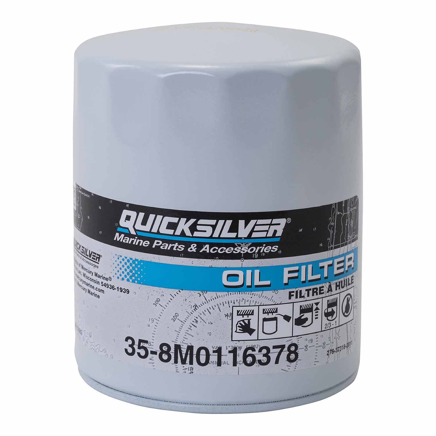 QUICKSILVER Quicksilver Oil Filter 8M0116378 West Marine