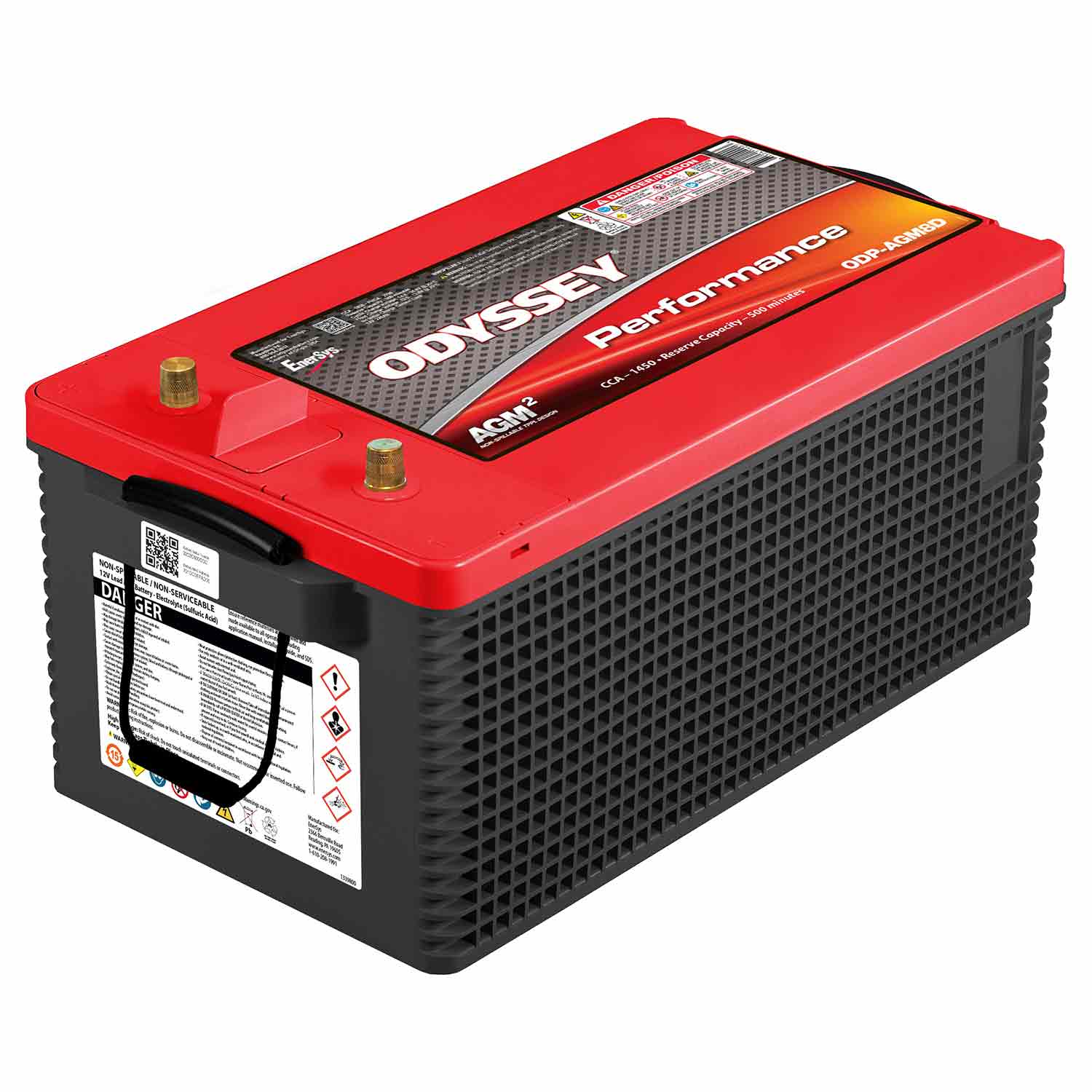 ODYSSEY Group 8D Dual Purpose AGM Battery, 220 Amp Hours West Marine